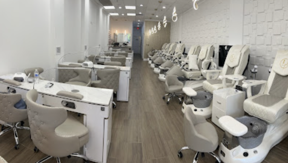 Manicure stations inside Constance Polish Lounge