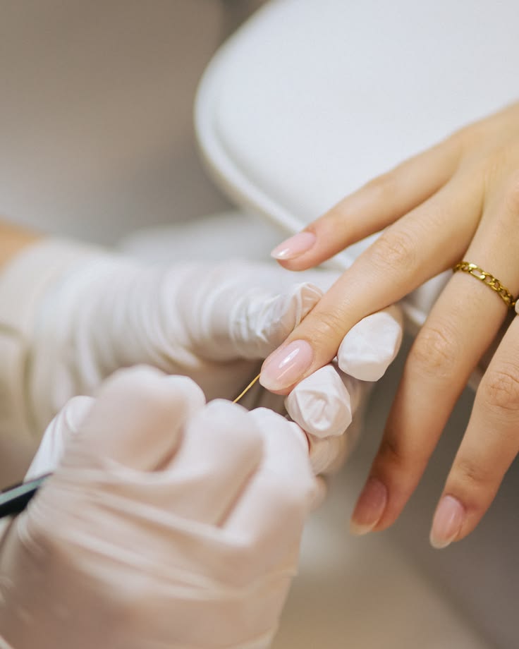 Premium manicure tools arranged on a neutral tray